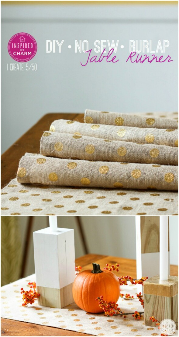 Burlap Table Runner