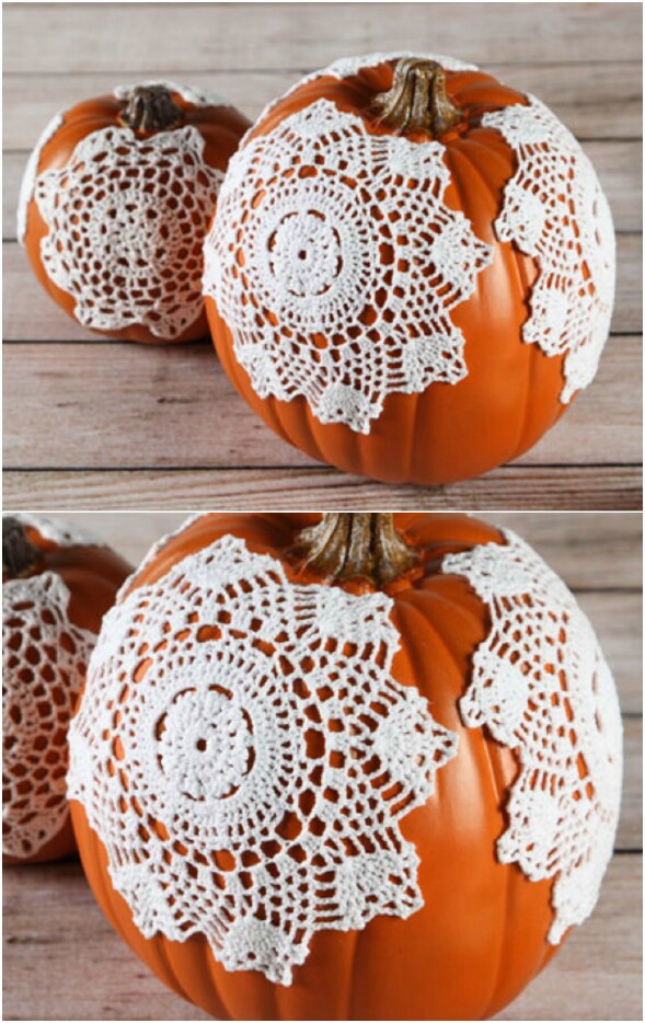 Doily Pumpkins