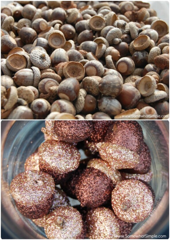 Glitter Acorns