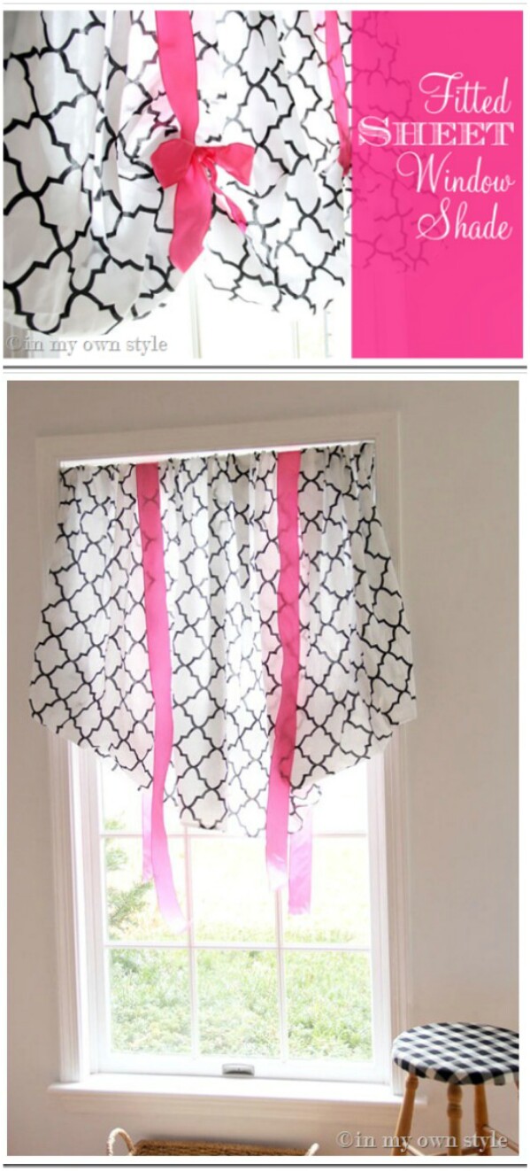 Fitted Sheet Window Shade DIY Natural Life